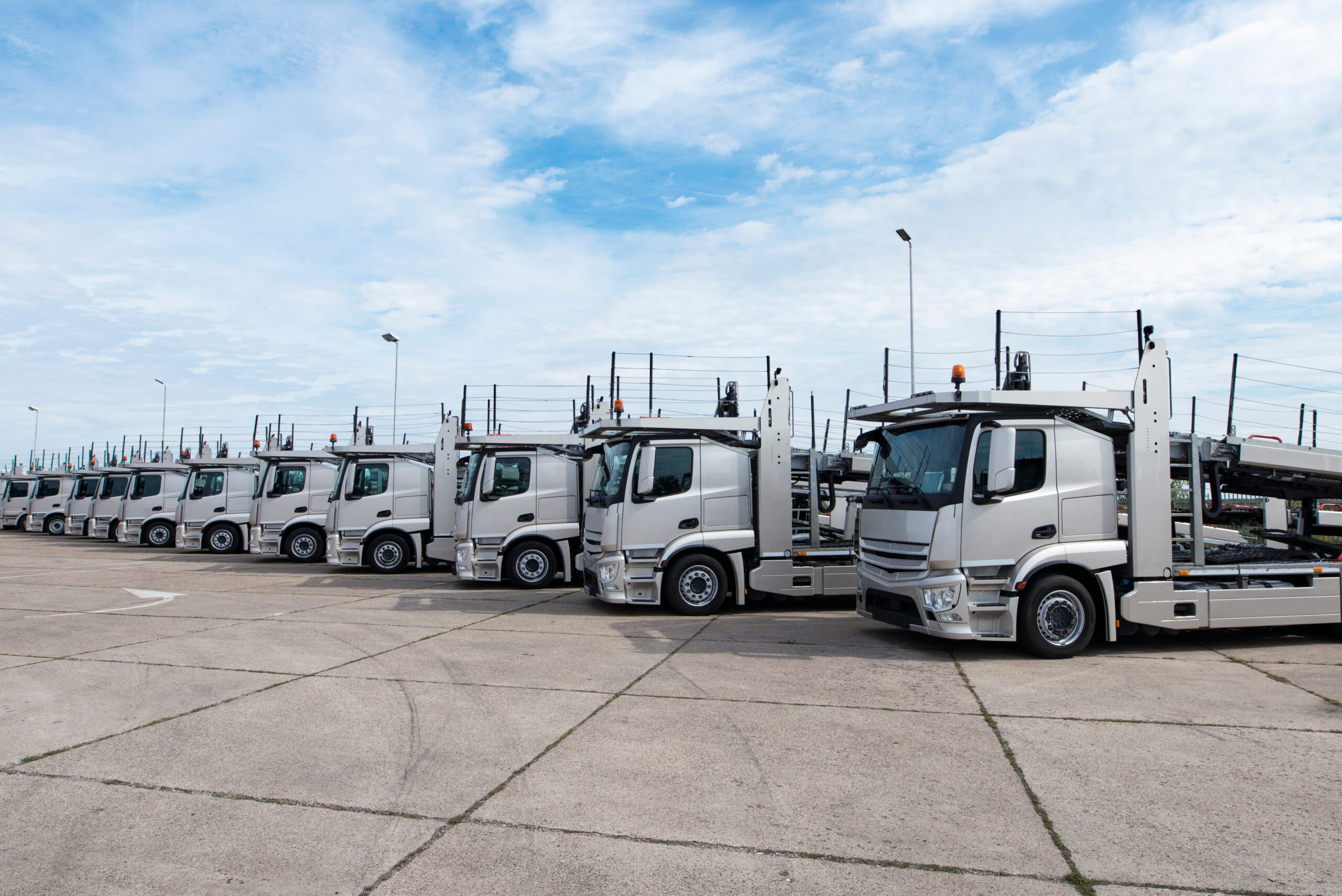 Vehicle transportation trucks