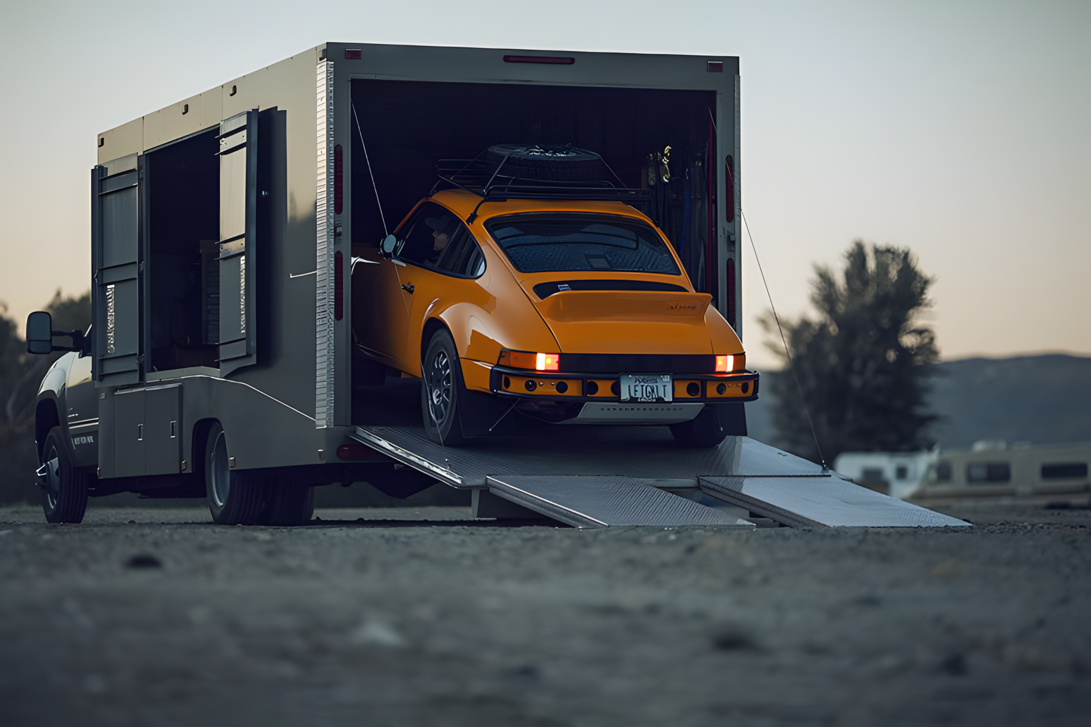 Enclosed vehicle transportation